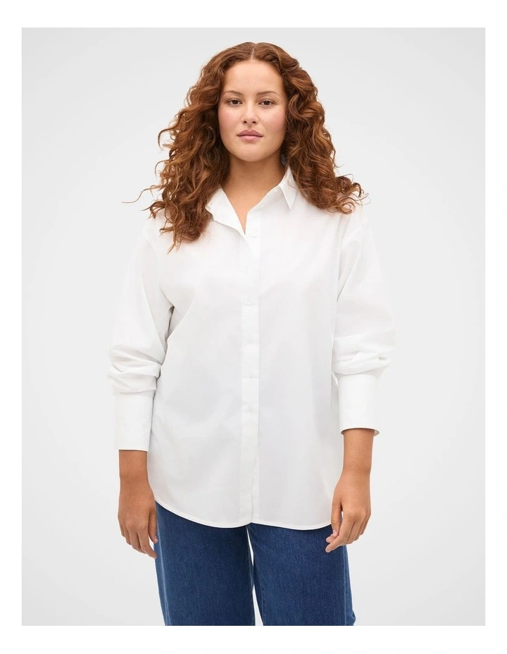Poplin Classic Shirt in Whisper White image 1