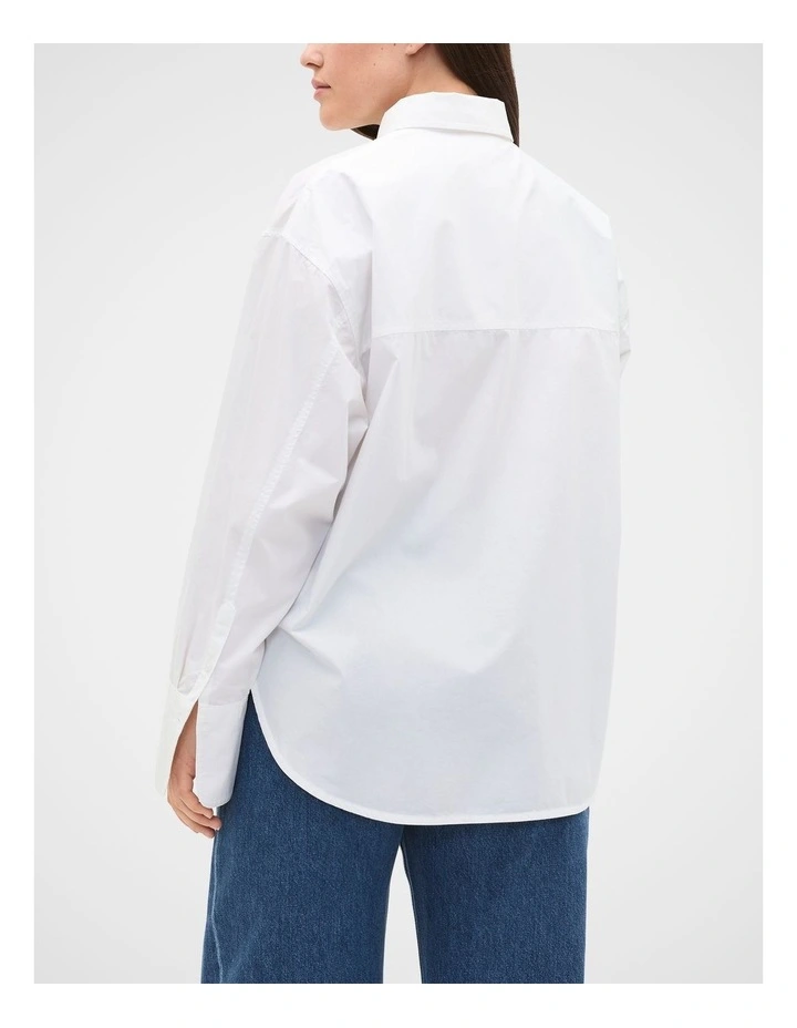 Poplin Classic Shirt in Whisper White image 2