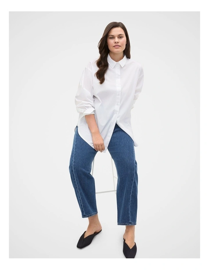 Poplin Classic Shirt in Whisper White image 3