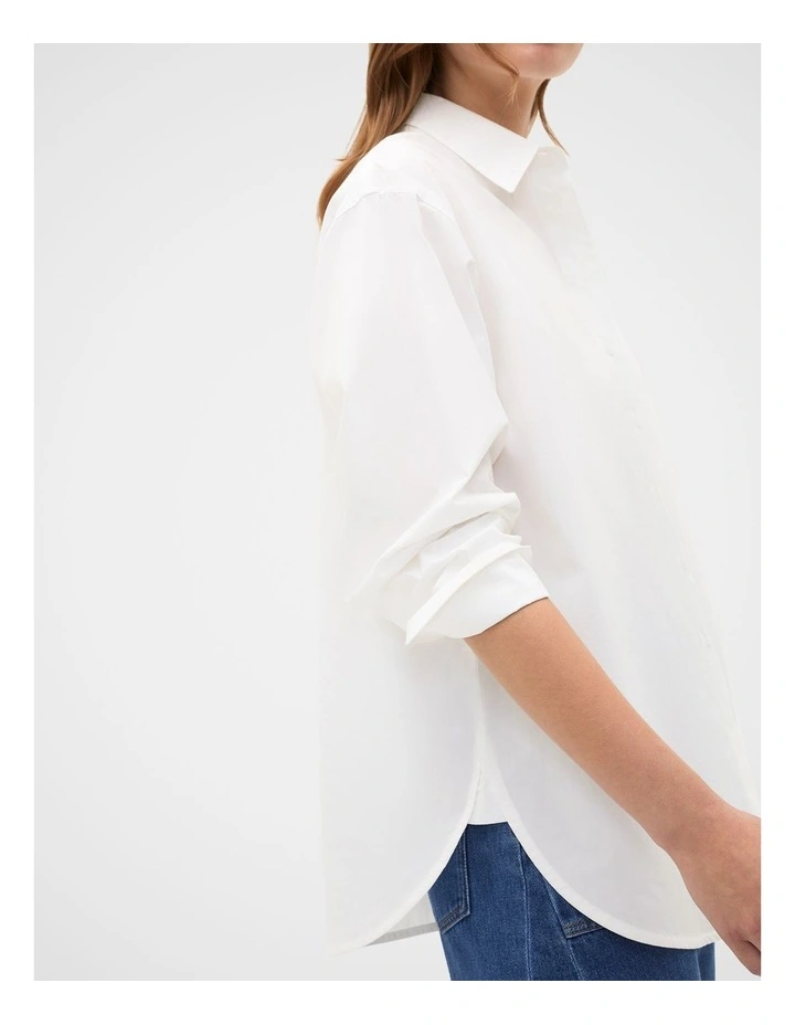 Poplin Classic Shirt in Whisper White image 5