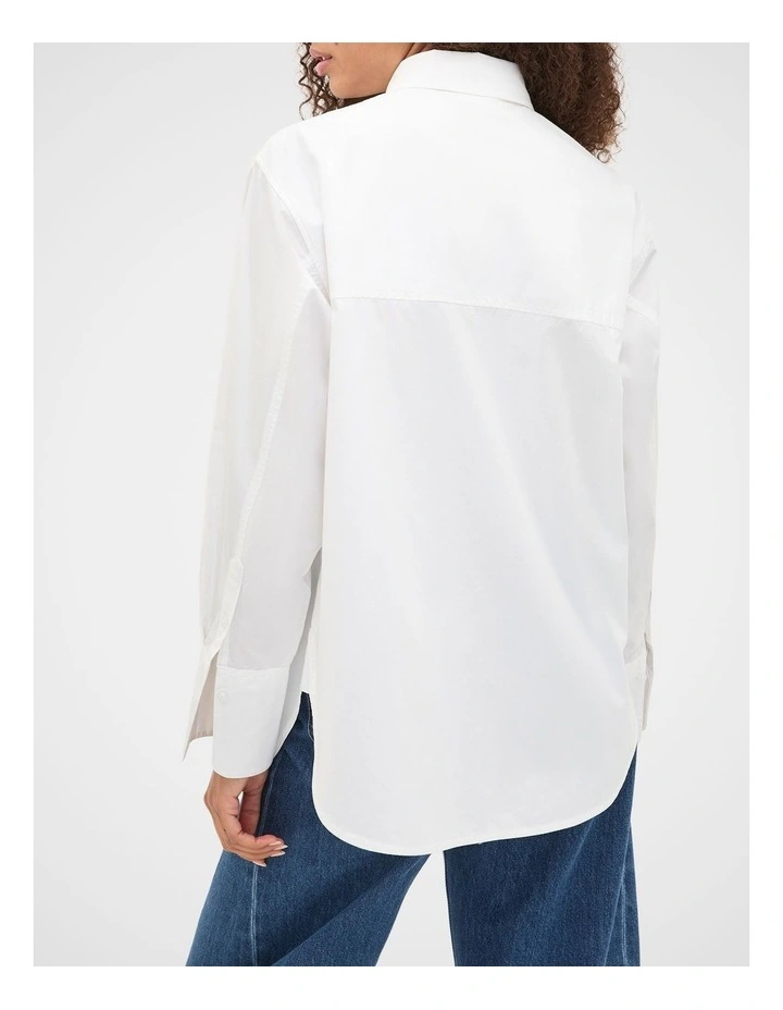 Poplin Classic Shirt in Whisper White image 7