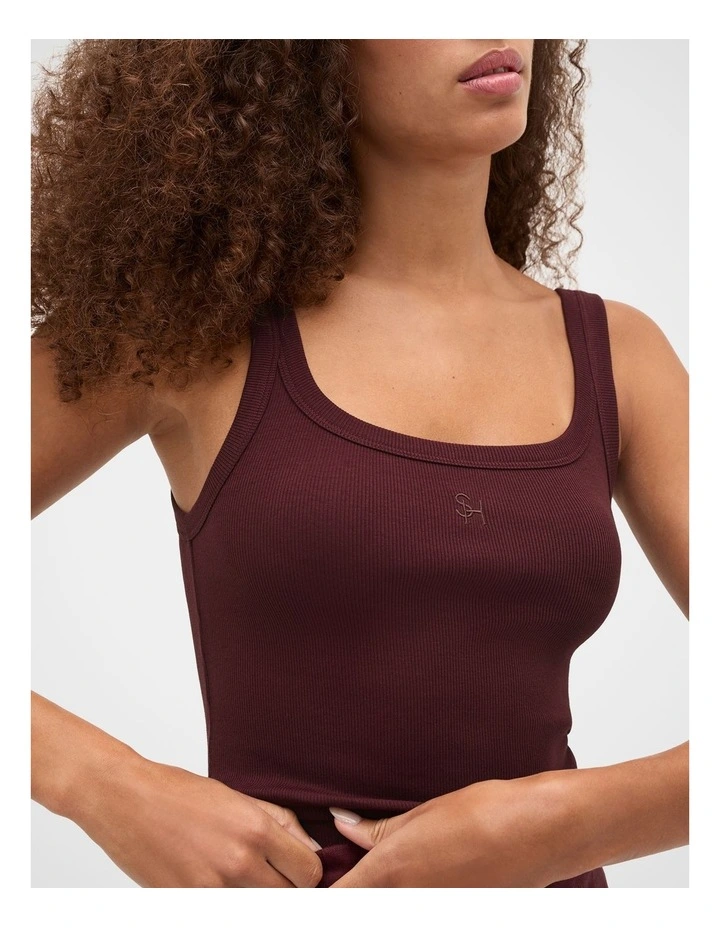Core Rib Tank in Purple image 4