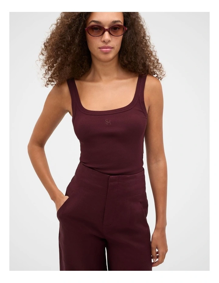 Core Rib Tank in Purple image 6