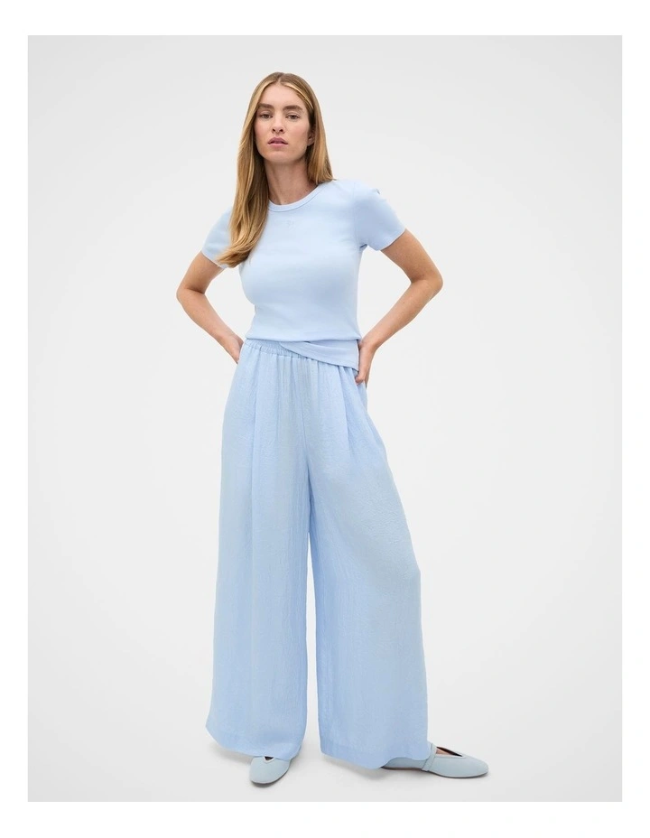 Rib Tee in Blue image 3