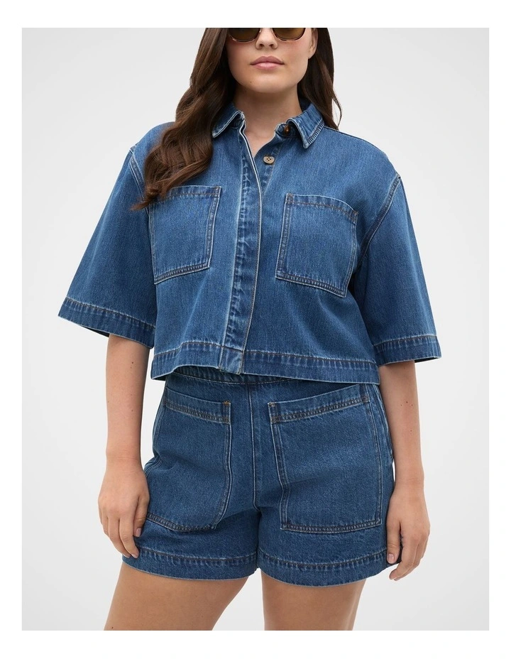 Patch Pocket Cotton Short in Heritage Wash image 1