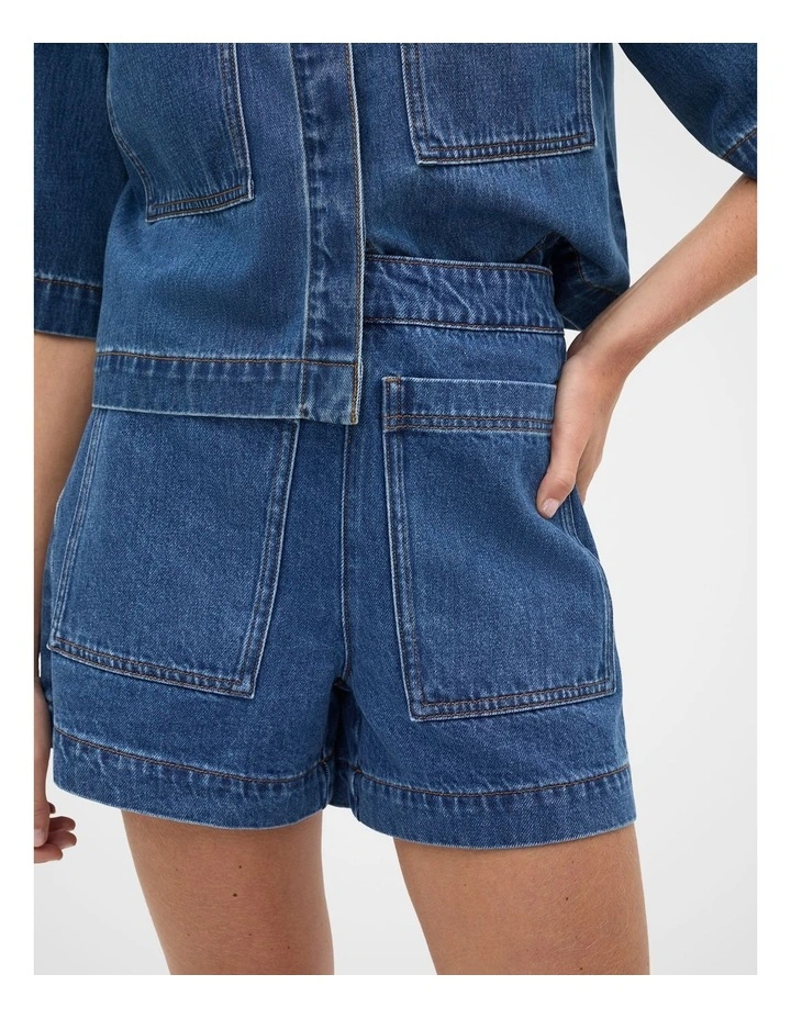 Patch Pocket Cotton Short in Heritage Wash image 5