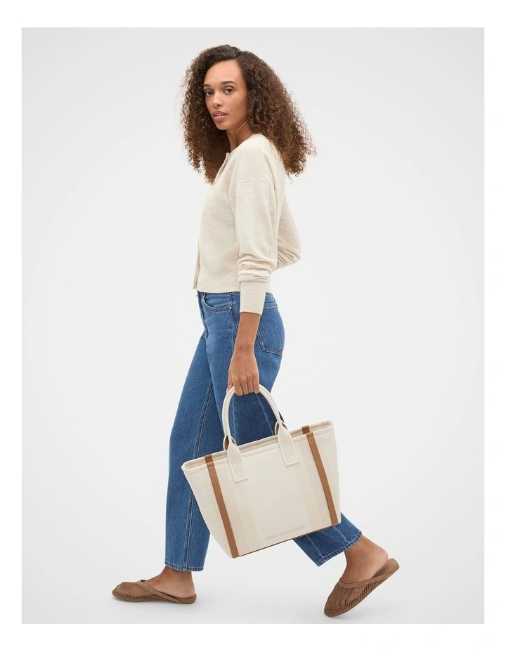 Australian Merino Slouch Cardigan in Mist Marle image 5