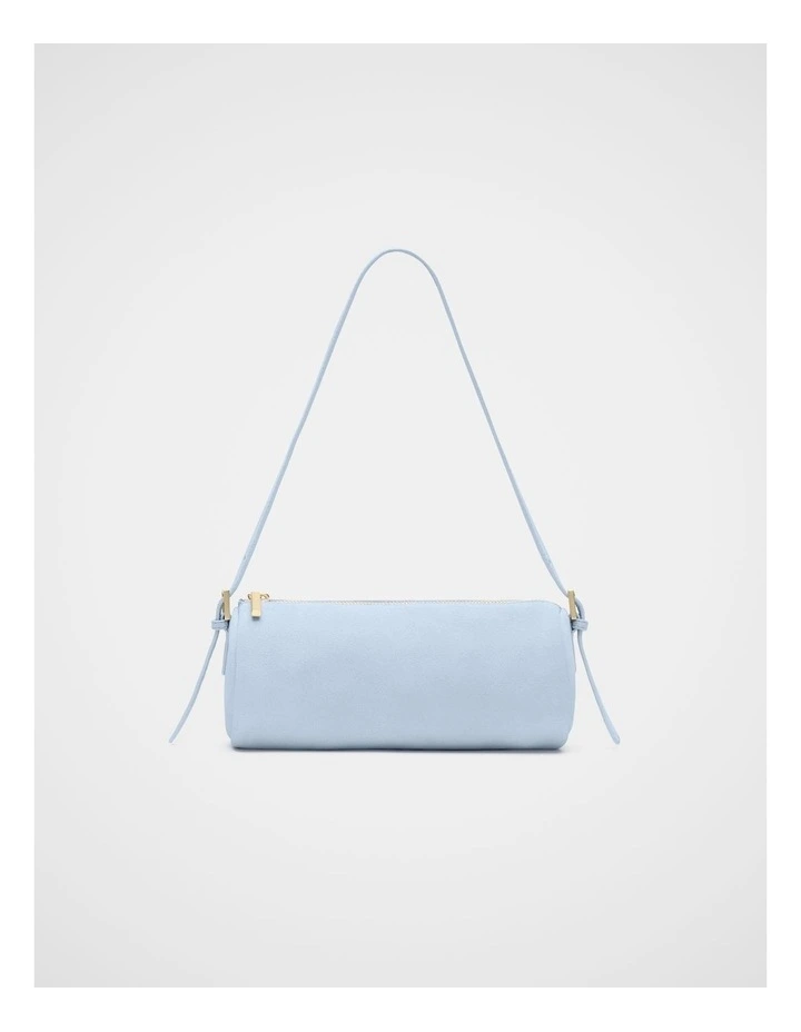 Suede Pouch Shoulder Bag in Arctic Blue image 1