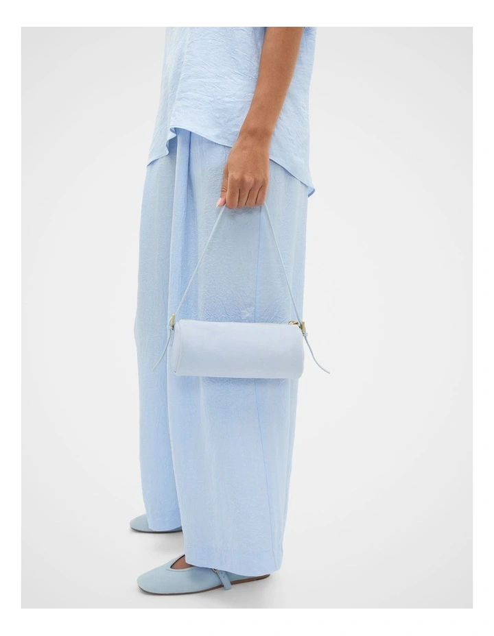 Suede Pouch Shoulder Bag in Arctic Blue image 2