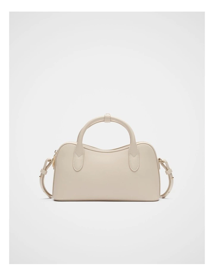 Curved Mini Crossbody Bag in Oat image 1