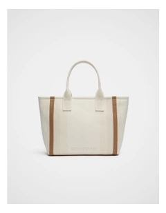 Textured Stripe Carry All in Natural