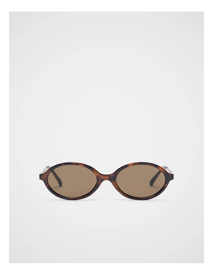 Sabrina Oval Sunglasses in Dark Tort image 1