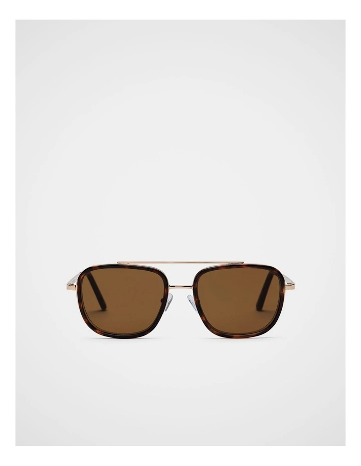 Marcia Aviator Sunglasses in Dark Tort image 1
