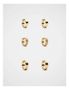 Fluted Ear Pack in Gold