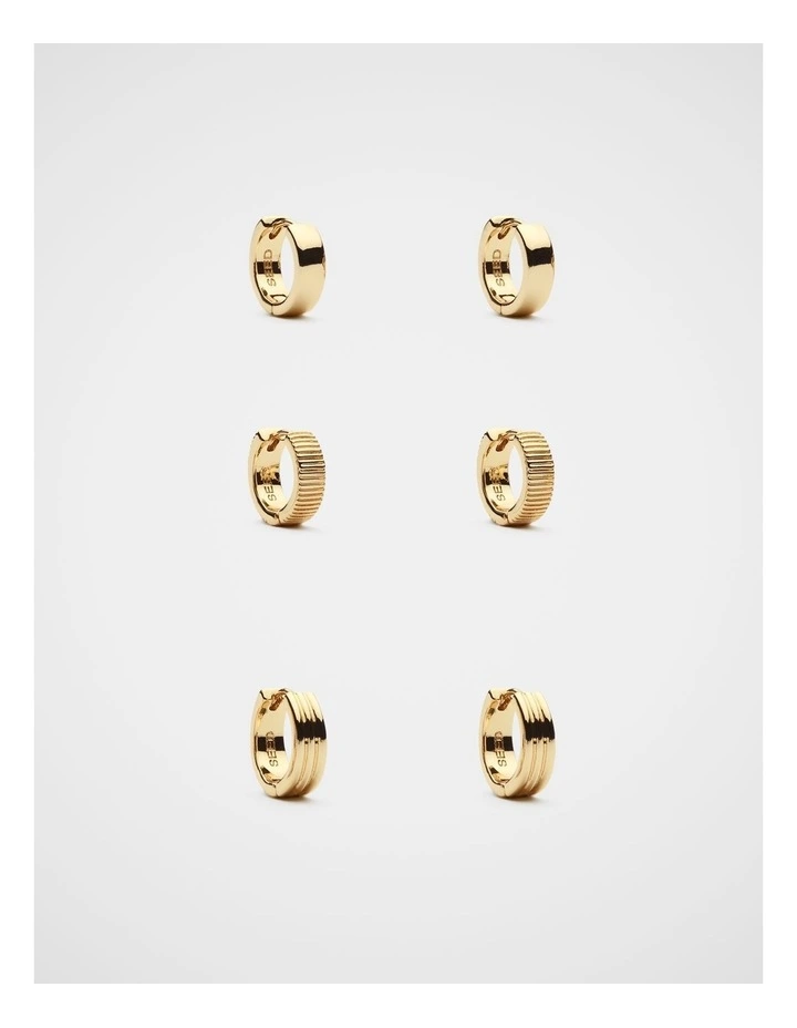 Fluted Ear Pack in Gold image 1