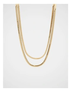 Double Layer Necklace in Gold