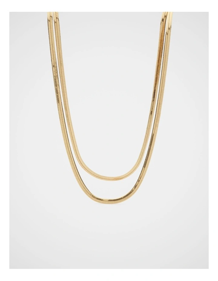Double Layer Necklace in Gold image 1