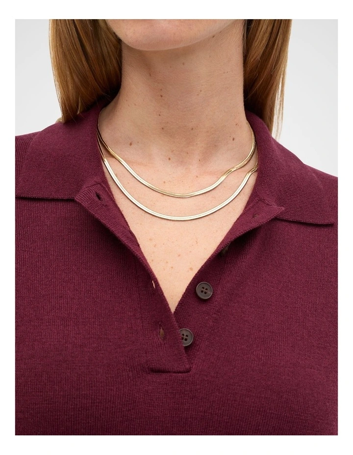 Double Layer Necklace in Gold image 2