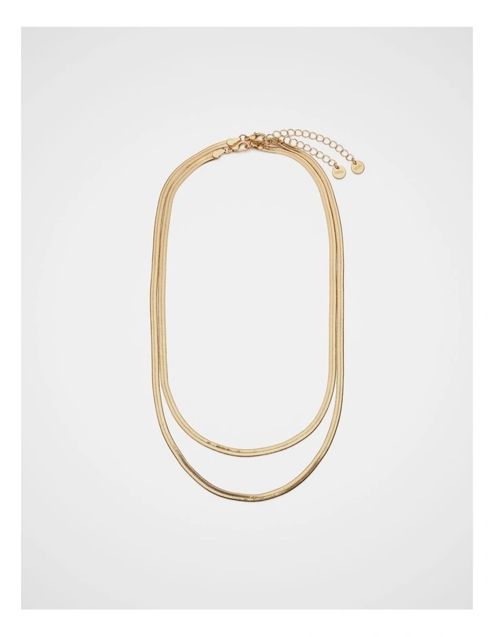Double Layer Necklace in Gold image 3