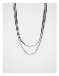 Double Layer Necklace in Silver