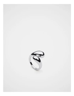 Crossover Ring in Silver