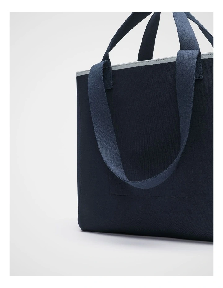 Seed Logo Knit Tote in Twilight Blue image 3