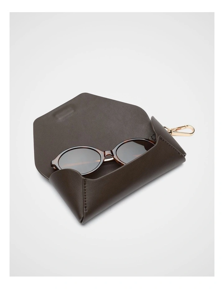Sunglasses Case in Chocolate image 2