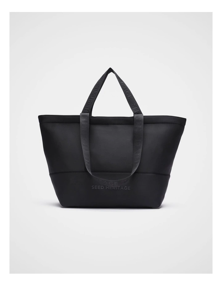 Seed Overnight Tech Tote in Black image 1