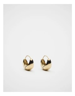 Waterproof Dome Earring in Gold