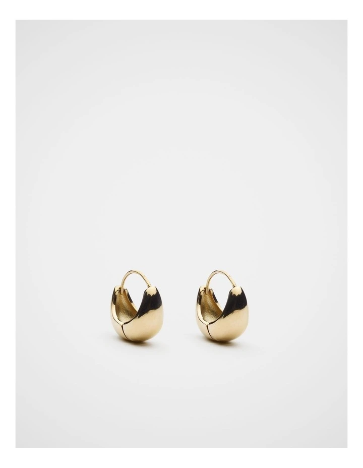 Waterproof Dome Earring in Gold image 1