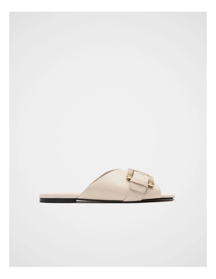 Kaya Buckle Slide in Oat image 1