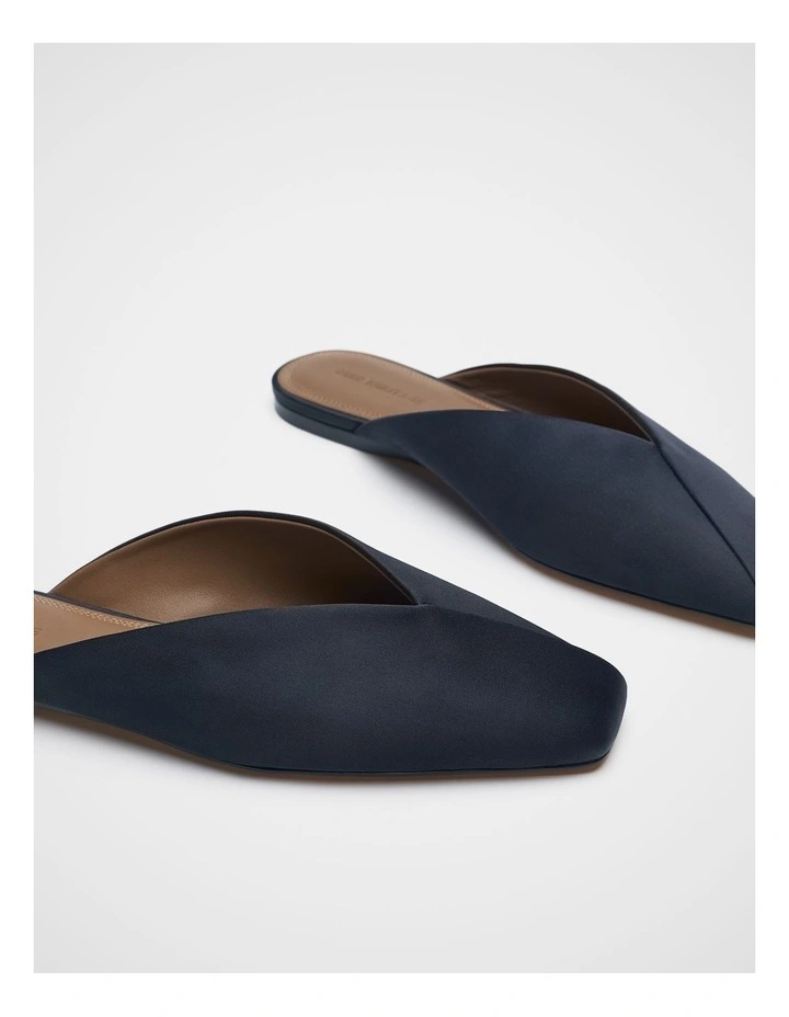 Carson Satin Mule in Twilight Blue image 3