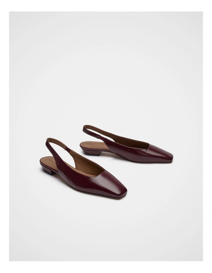 Penny Slingback in Plum Red image 3