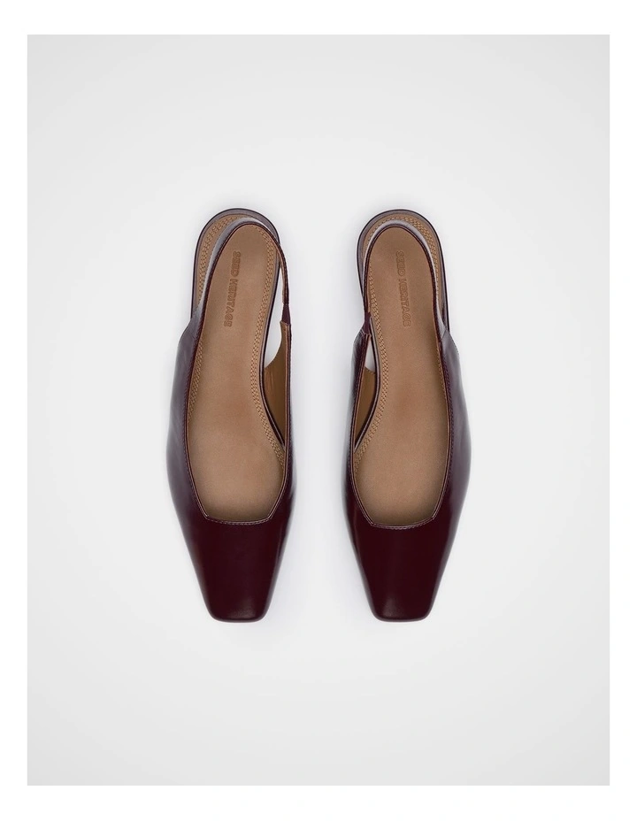 Penny Slingback in Plum Red image 4