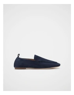 Claire Loafer in Twilight Blue Suede