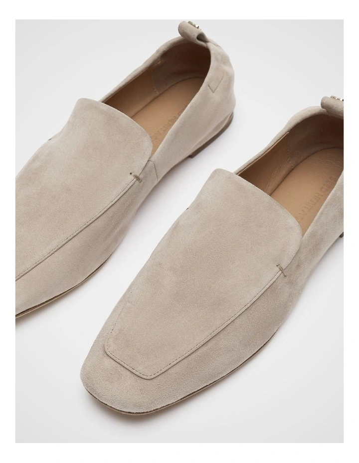 Claire Loafer in Oat Suede image 3