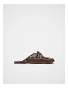 Kit Boat Shoe Mule in Chocolate