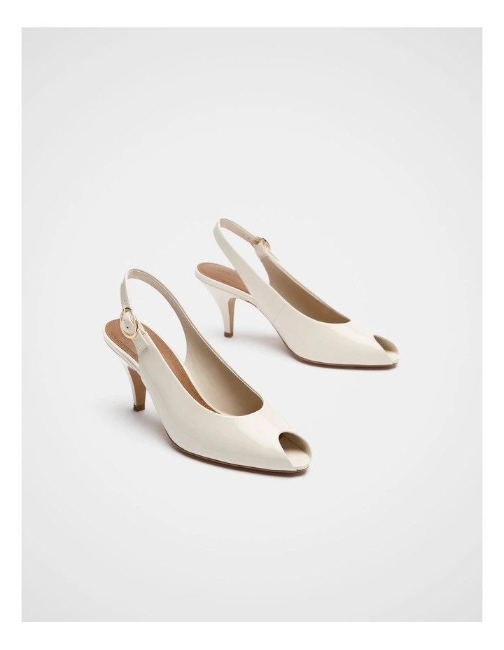 Emery Peep Toe Heel in Cream image 3