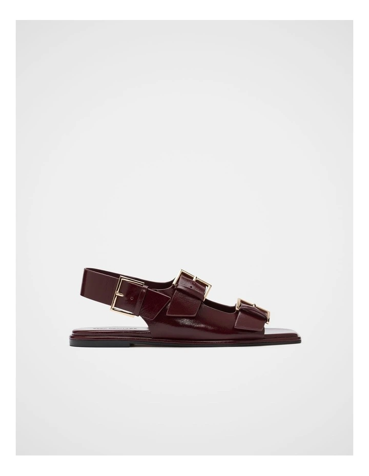 Iris Triple Buckle Sandal in Purple image 1