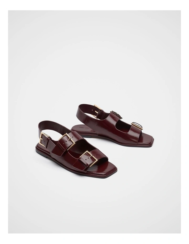 Iris Triple Buckle Sandal in Purple image 3