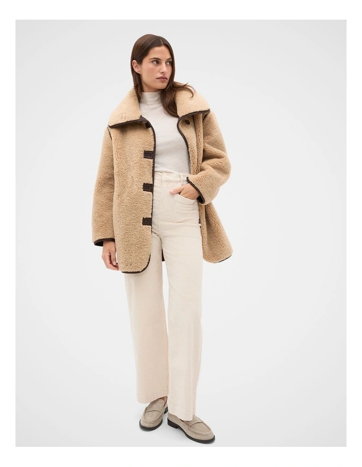 Kyla Loafer in Oat Suede image 2