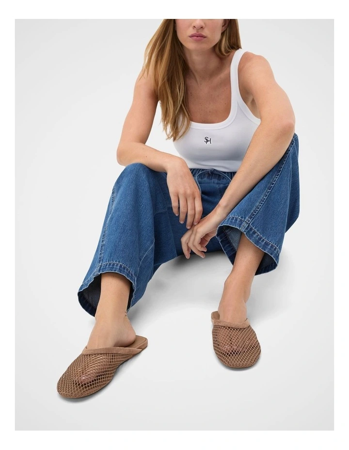 Marley Mesh Mule in Fawn image 2