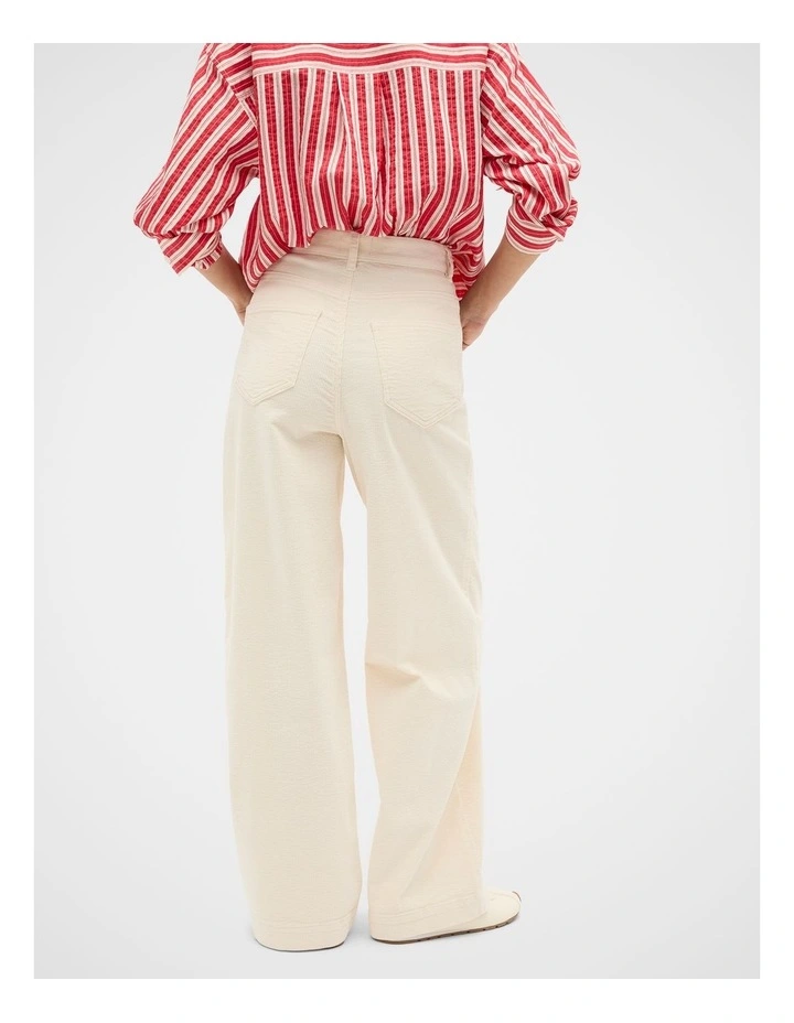Corduroy Pant in Coconut Cream image 2