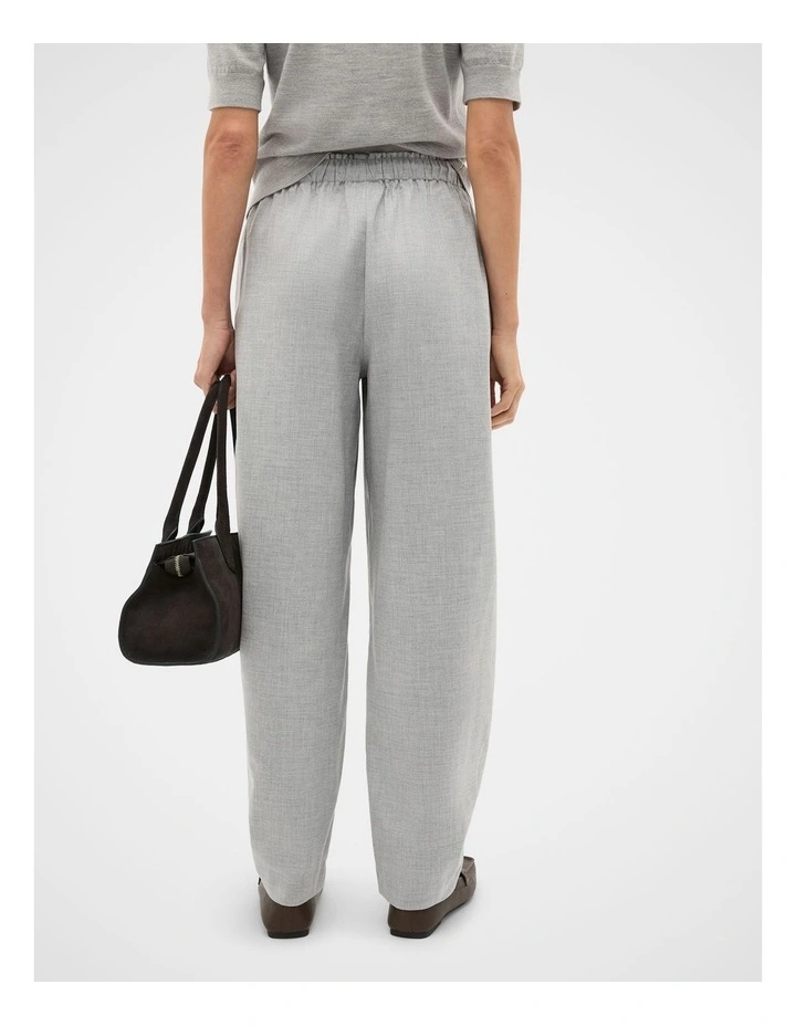 Soft Suiting Barrel Leg Pant in Pale Slate Crossdye image 2