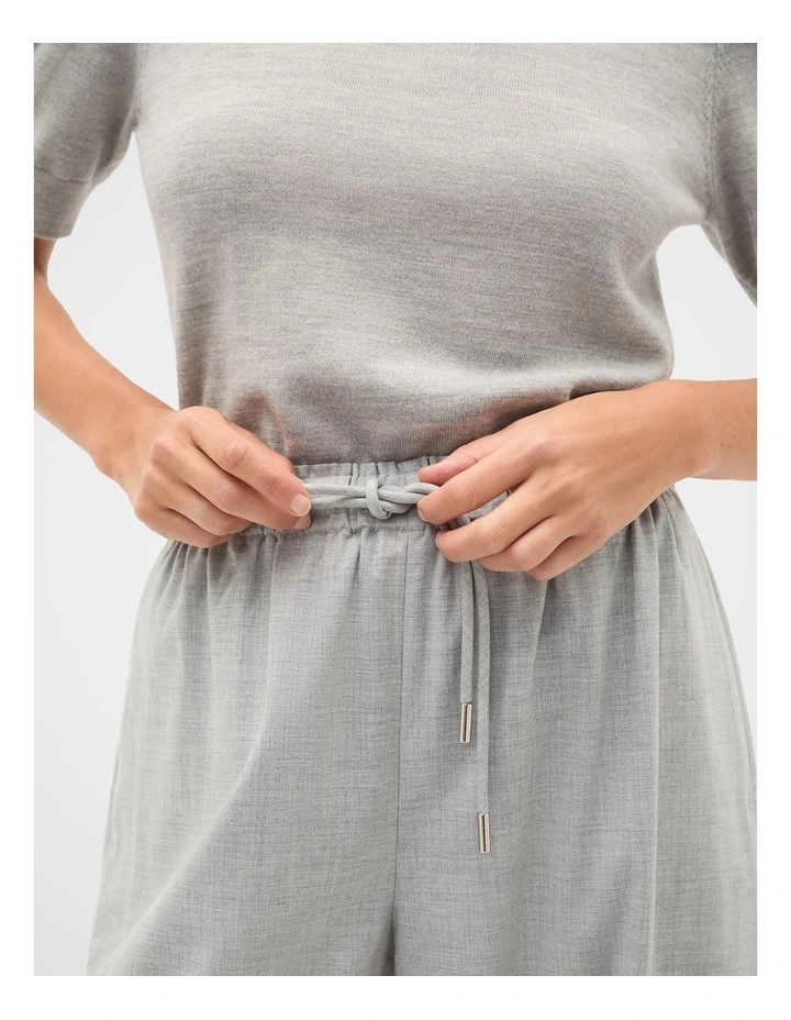 Soft Suiting Barrel Leg Pant in Pale Slate Crossdye image 3