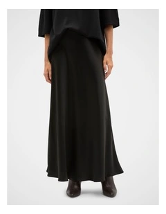 Satin Midi Skirt