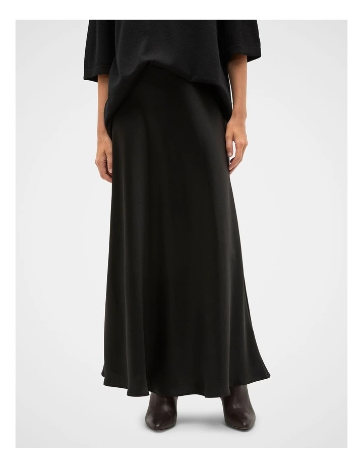 Satin Midi Skirt image 1
