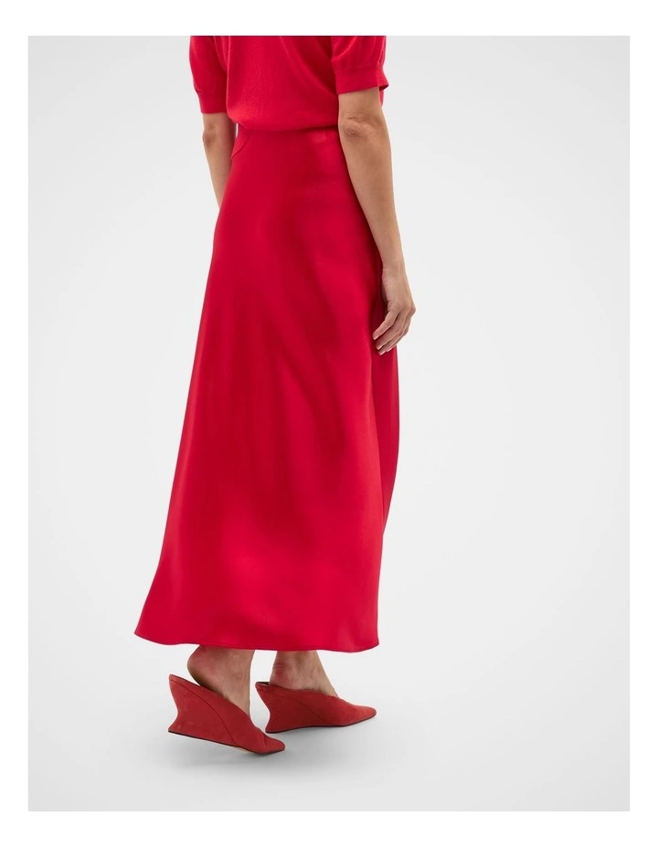 Satin Midi Skirt image 2