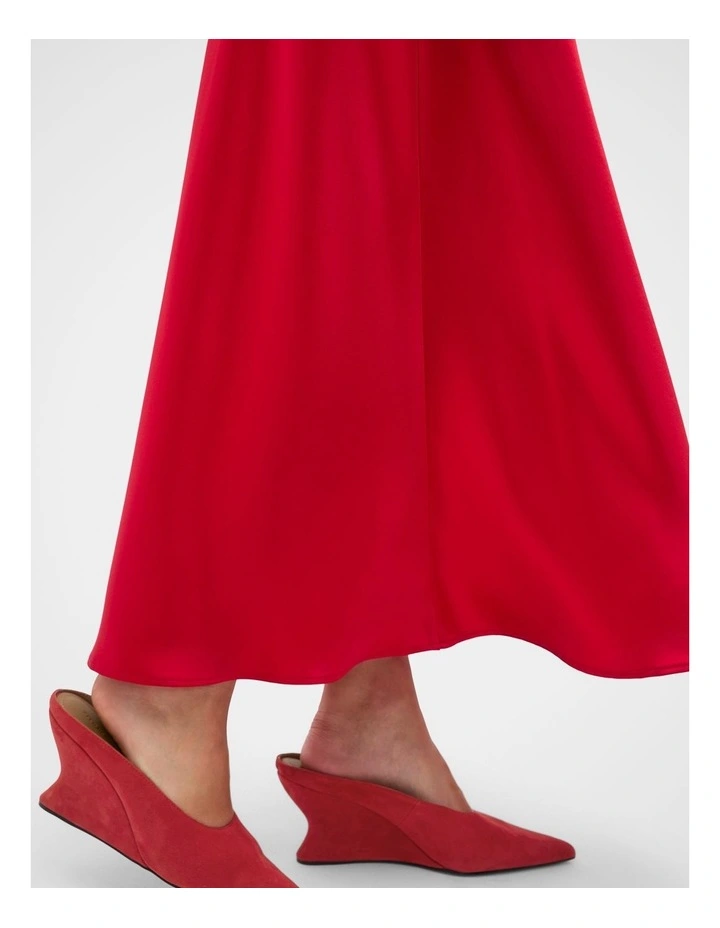 Satin Midi Skirt image 4