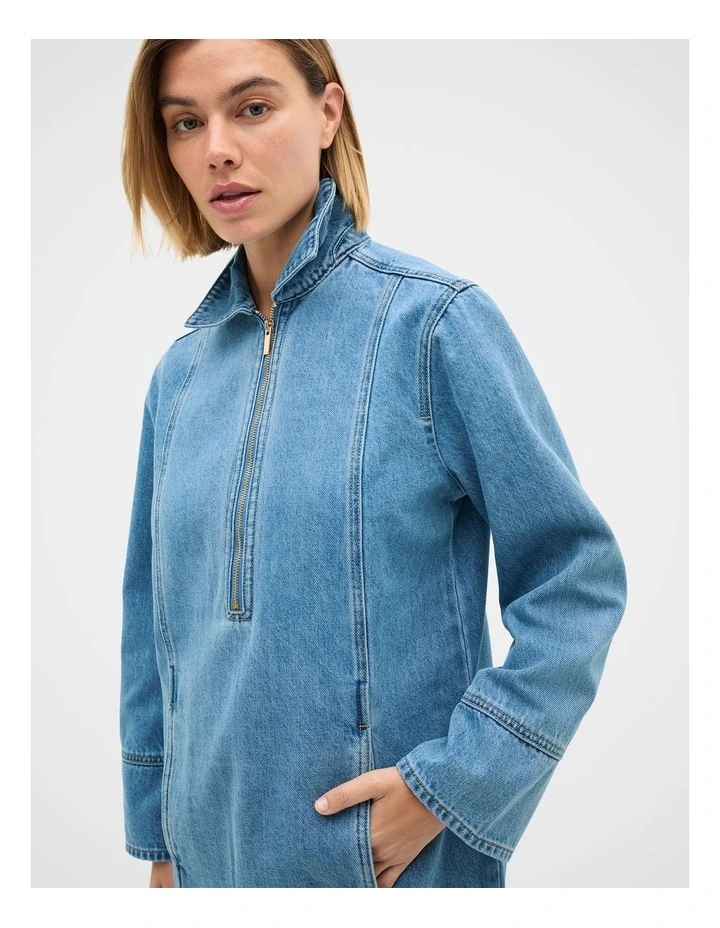 Denim Mini Dress image 3